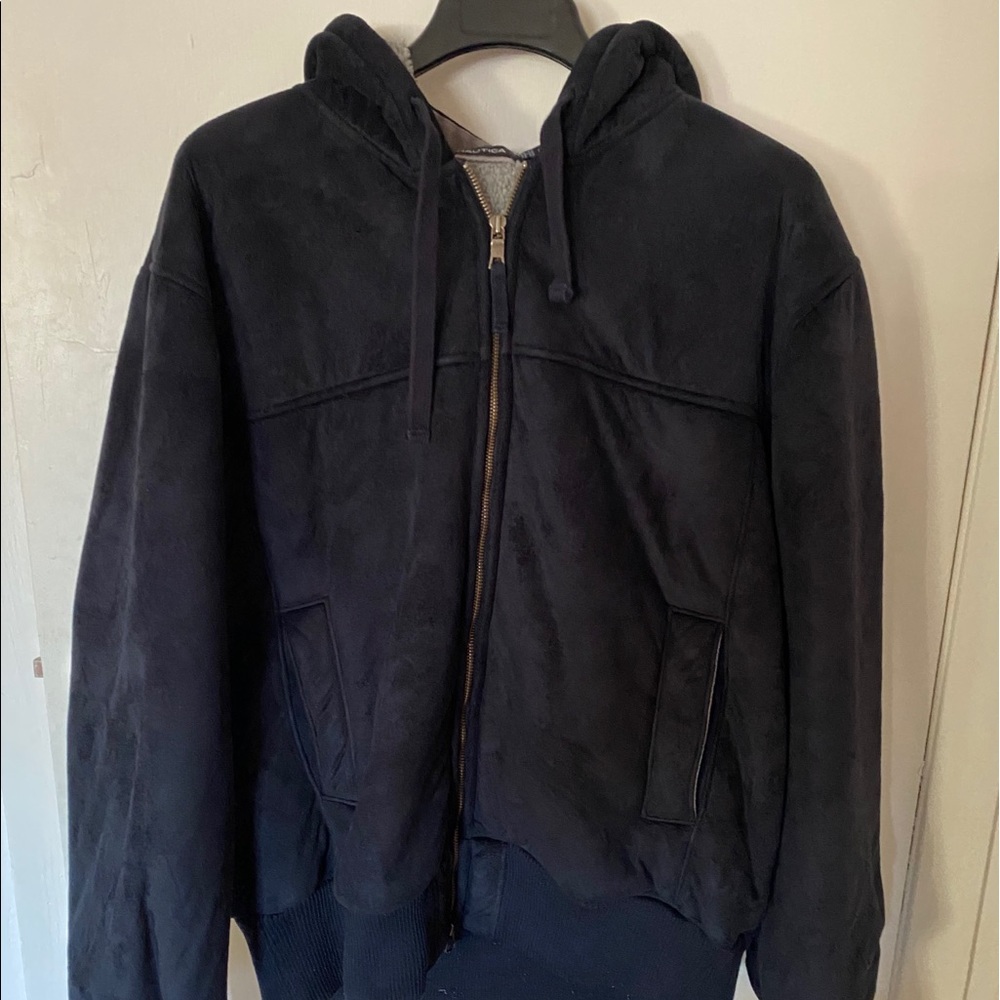 Nautica micro suede winter jacket